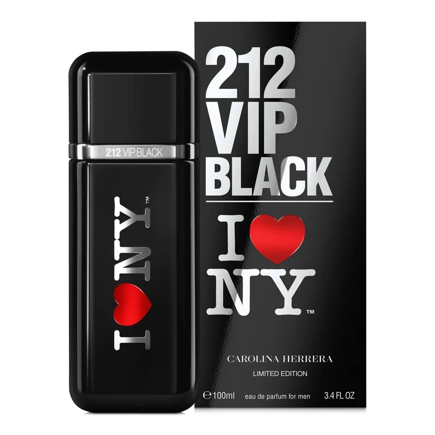 212 VIP Black I love NY 3.4 oz EDP for men bottle