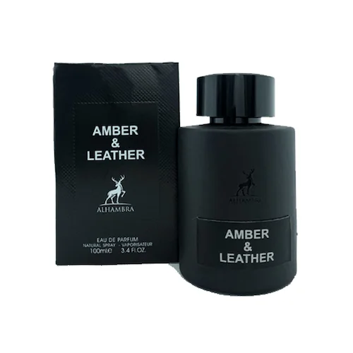 Amber & Leather 3.4 oz EDP for men bottle