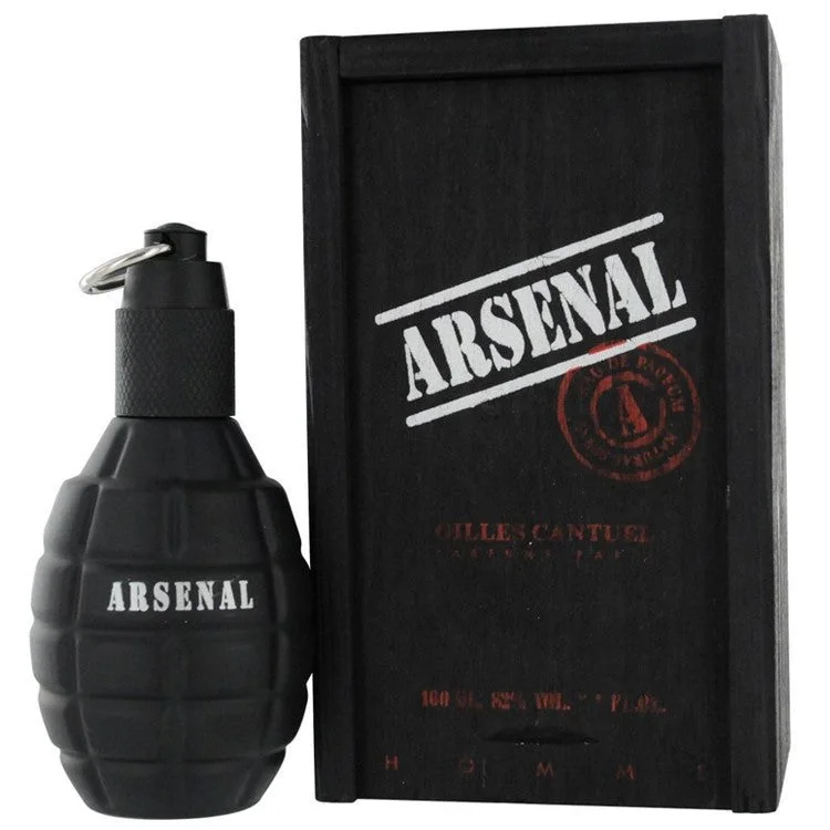Arsenal Black 3.4 oz EDT for men bottle