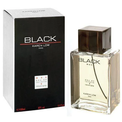 Black by Karen Low 3.4 oz EDT for men bottle