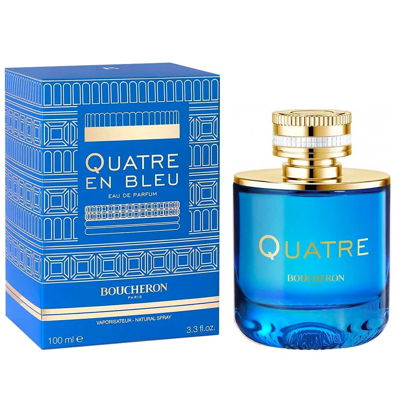 Quatre en Bleu 3.4 oz EDP for women bottle
