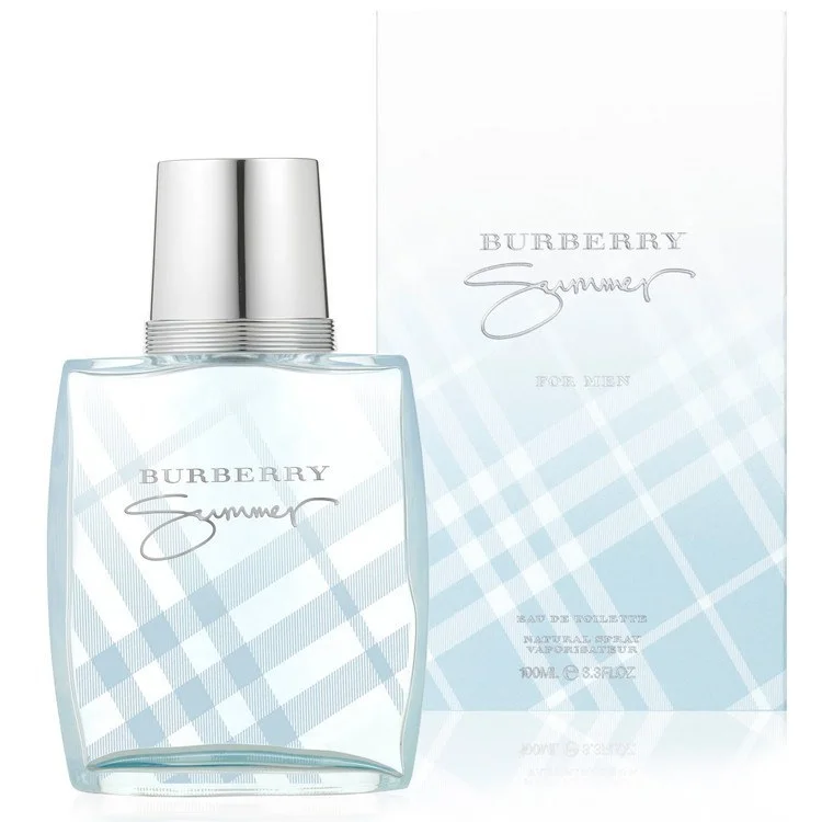 Burrbery Summer 3.4 oz EDT for men bottle