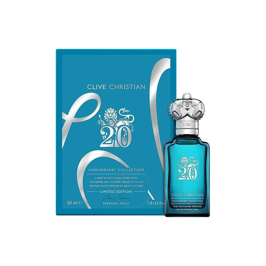 Clive Christian 20th Anniversary Masculine 1.6 oz. Eau De Perfume bottle