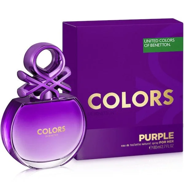 Benetton Colors Purple 2.7 oz EDT for women bottle