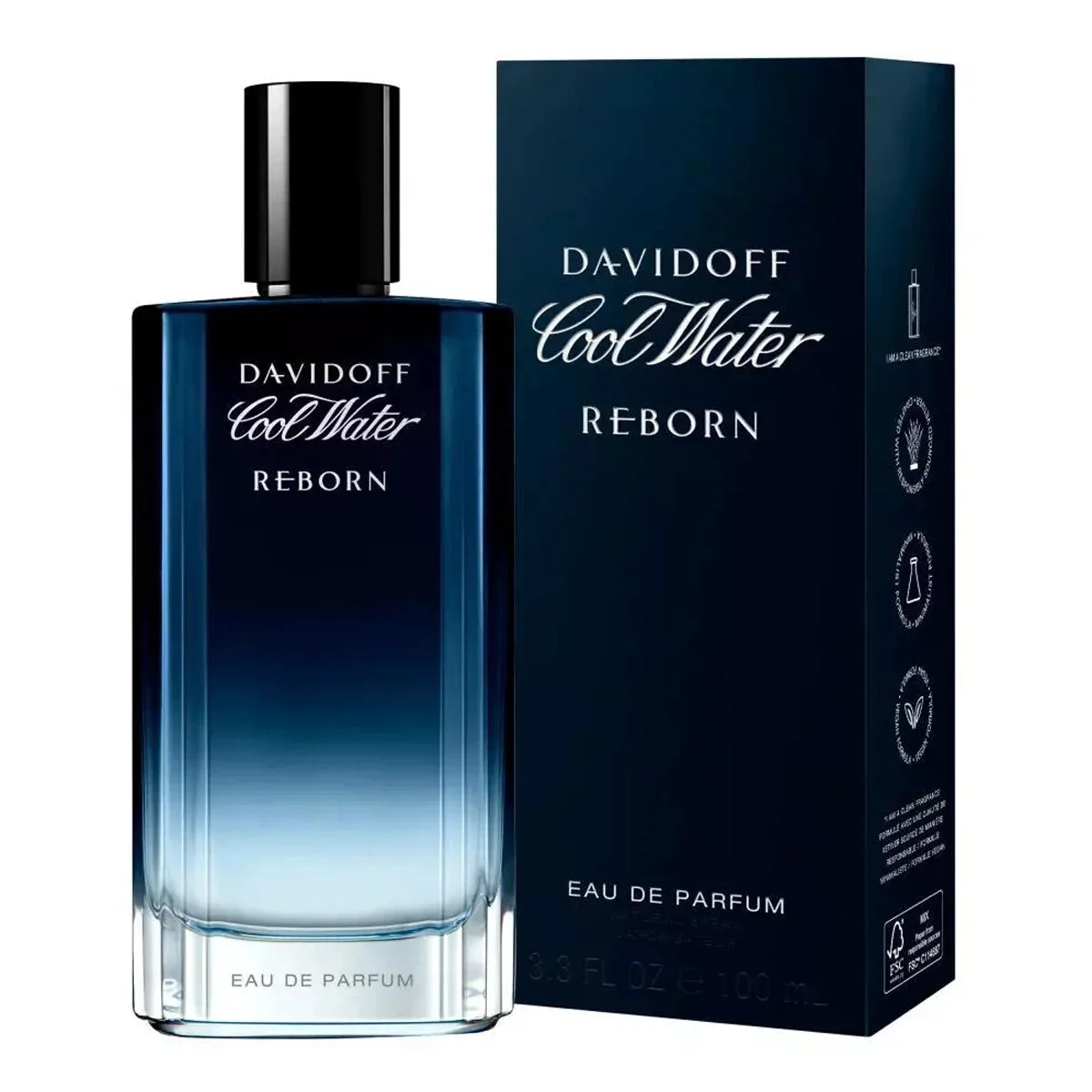 Davidoff Cool Water Reborn 3.4 oz EDP for men bottle