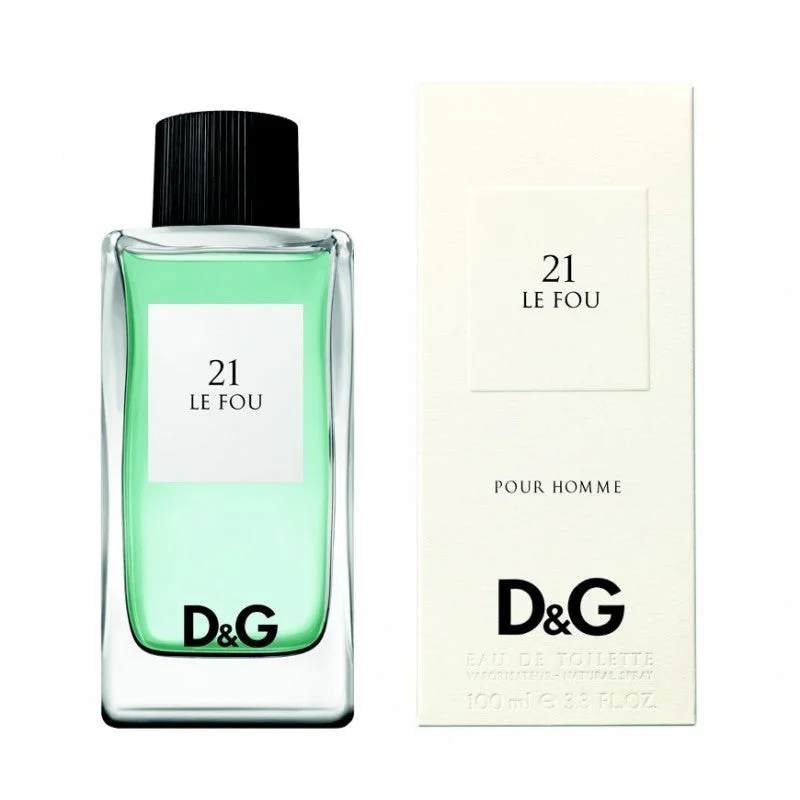 D&G 21 La Fou 3.3 oz EDT for men bottle