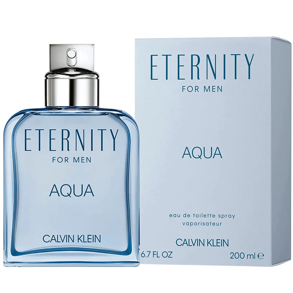Calvin Klein Eternity Aqua 6.7 oz EDT spray for men bottle