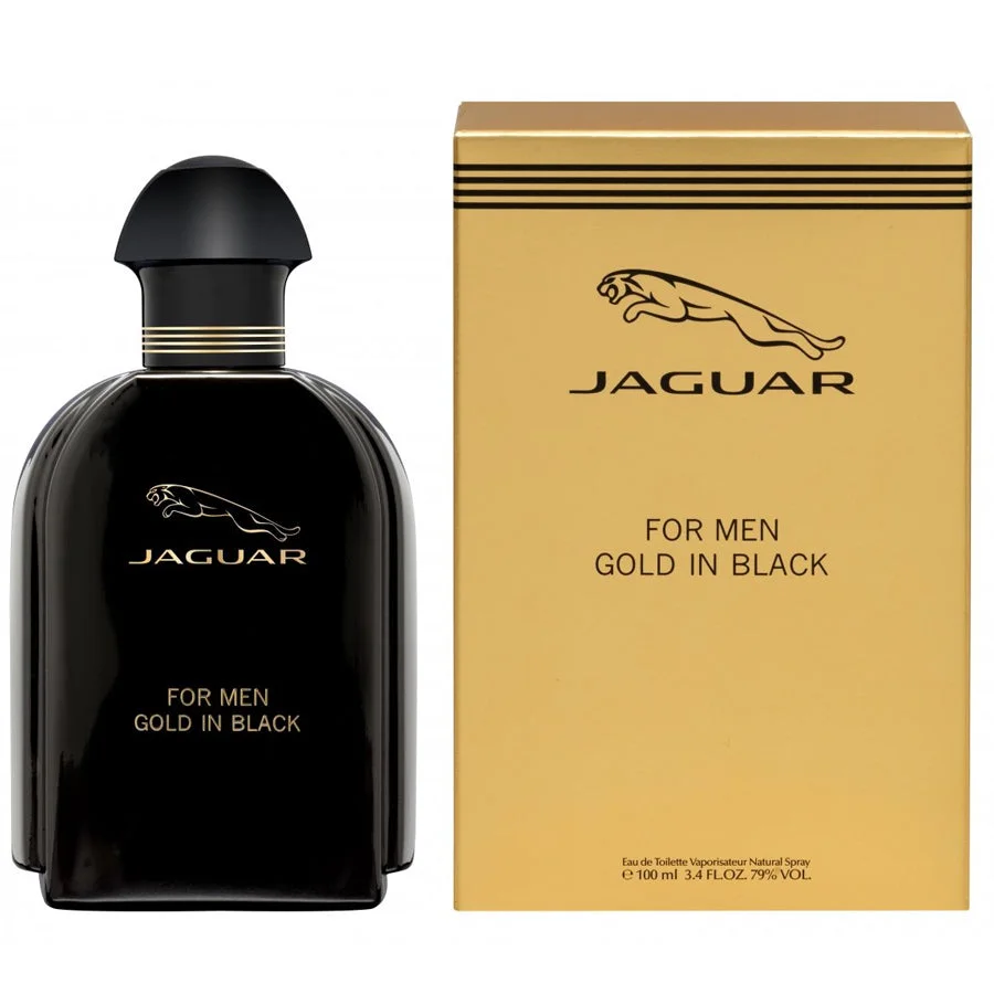 Jaguar Gold In Black 3.4 oz EDT for men bottle