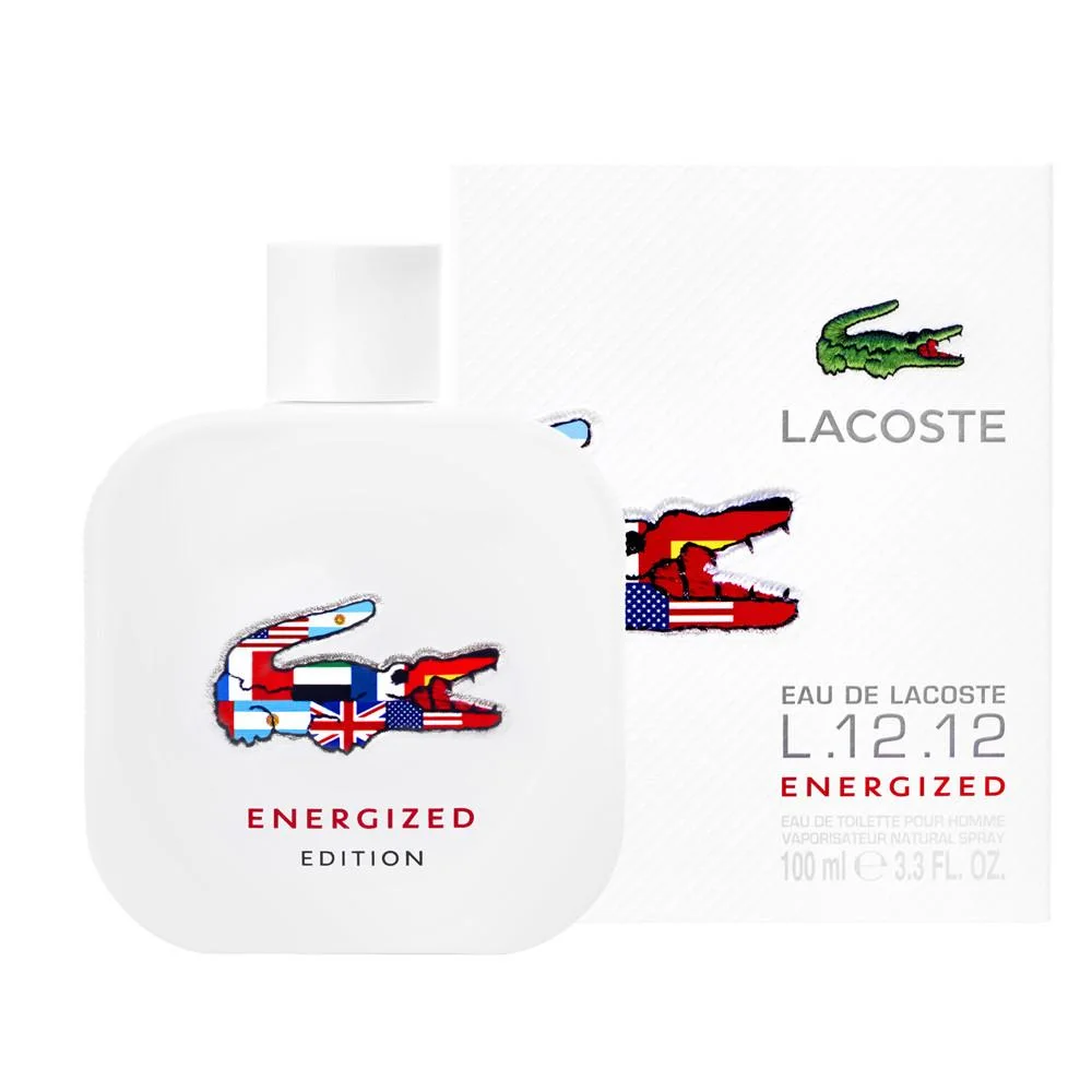 Lacoste L.12.12 Energized 3.4 oz EDT for men bottle