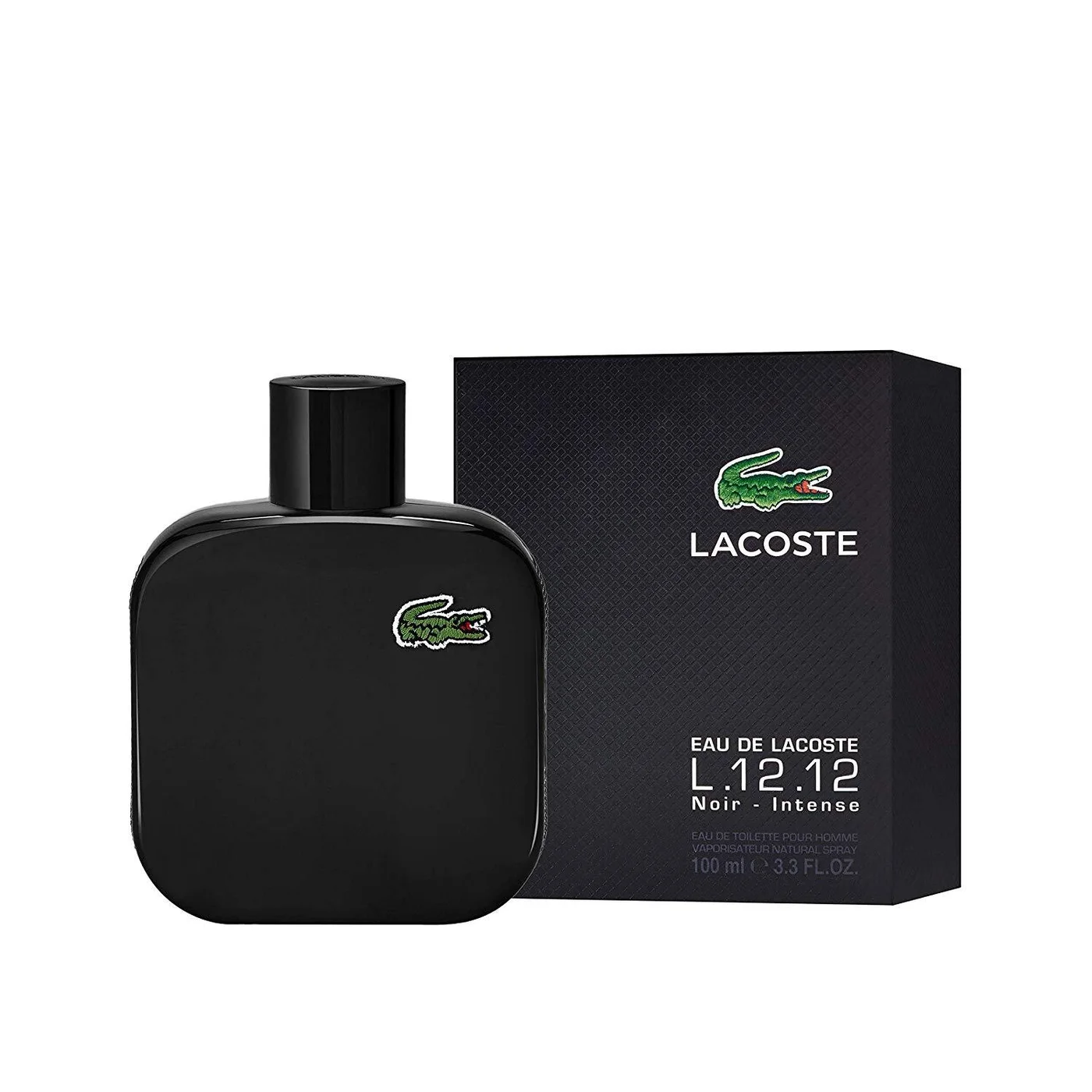 Lacoste L.12.12 Noir Intense 3.4 oz EDT for men bottle
