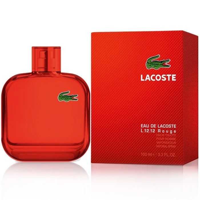Lacoste Rouge 3.4 oz EDT for men bottle