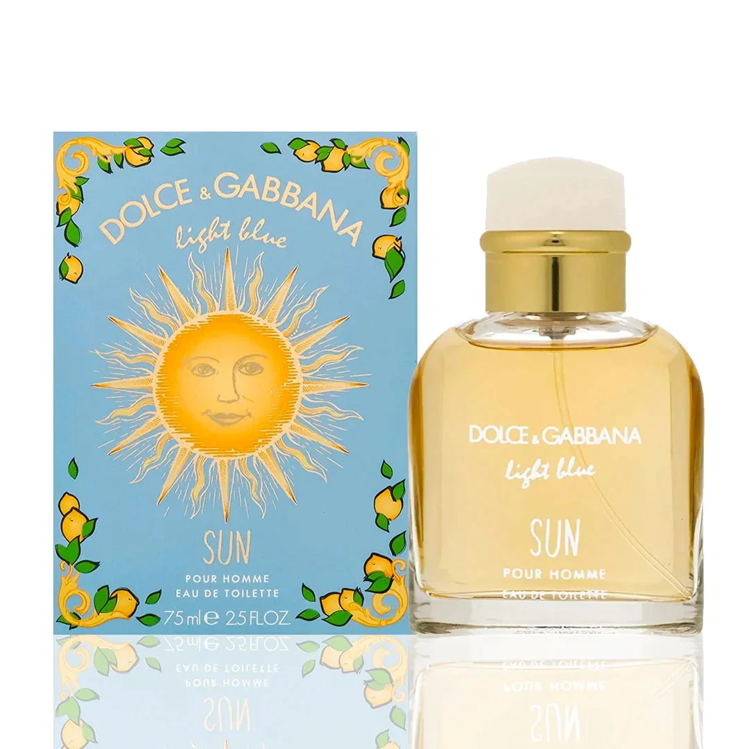 Light Blue Sun 2.5 oz EDT for men bottle