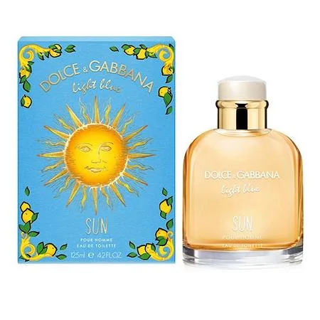 Light Blue Sun 4.2 oz EDT for men bottle