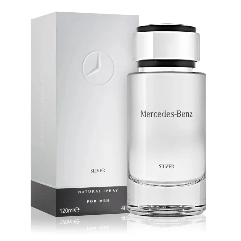 Mercedes Benz Silver 4.0 oz EDT for men bottle