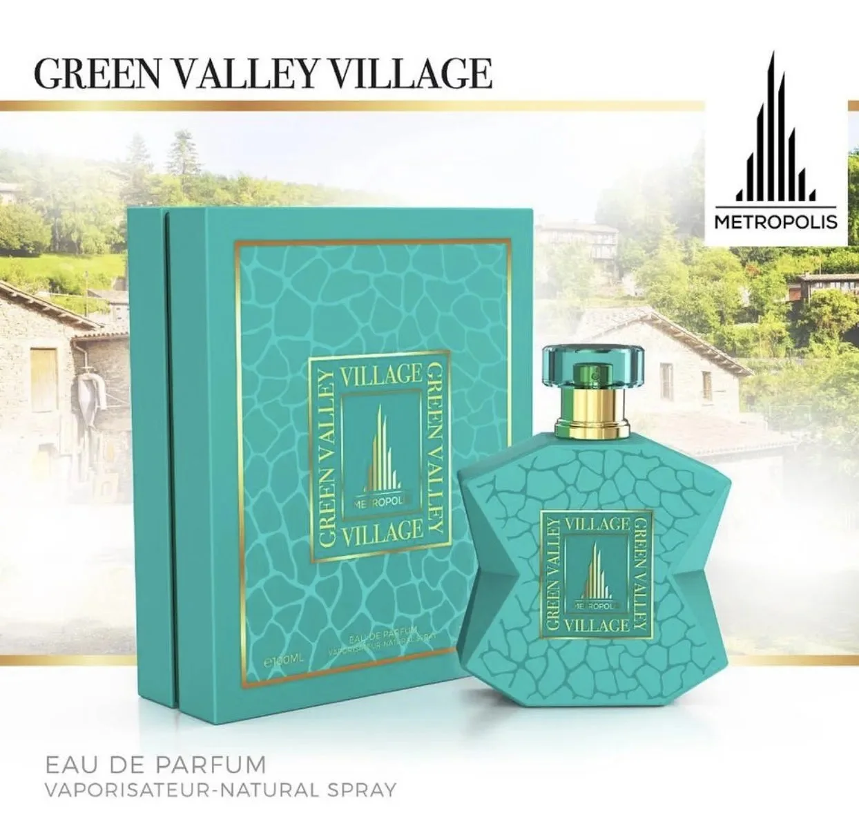 Metropolis Green Valley 3.4 oz EDP for women bottle