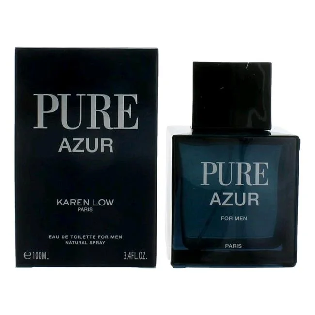 Pure Azur 3.4 oz EDT for men bottle