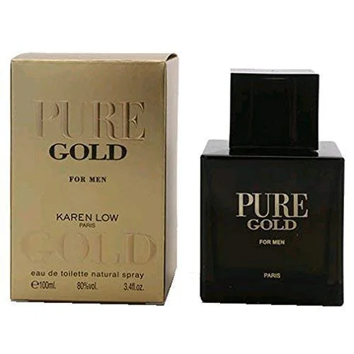 Pure Gold 3.4 oz EDT for men bottle