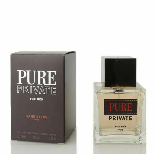 Pure Private 3.4 oz EDT for men bottle