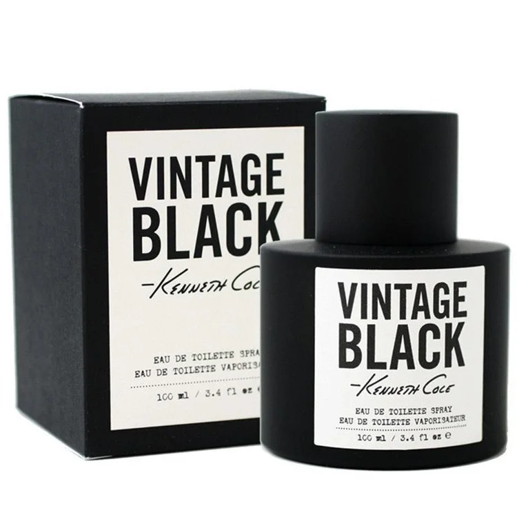 Vintage Black 3.4 oz EDT men bottle